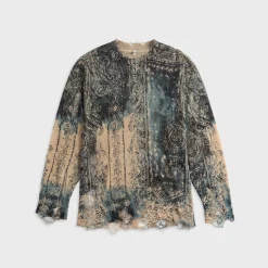 Printed Boyfriend Sweater
