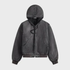 Product Dyed Organic Cotton Duck Short Zip Parka