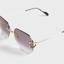 Rectangle 58 Sunglass Unisex Metal