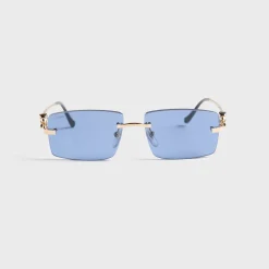 Rectangle L Sunglass Unisex Metal