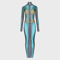 Re-Edition Printed Midi Dress