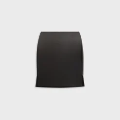 Reflective Mid Rise Midi Skirt