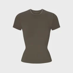 Ribbed Seamless Short Sleeve Top