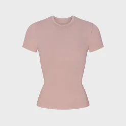 Ribbed Seamless Short Sleeve Top