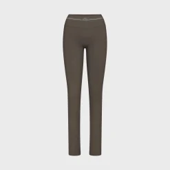 Ribbed Seamless Straight Leggings