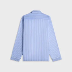 Sateen Pyjamas Shirt Polo Stripes