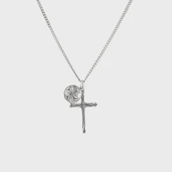 Scudo Cross Logo Necklace