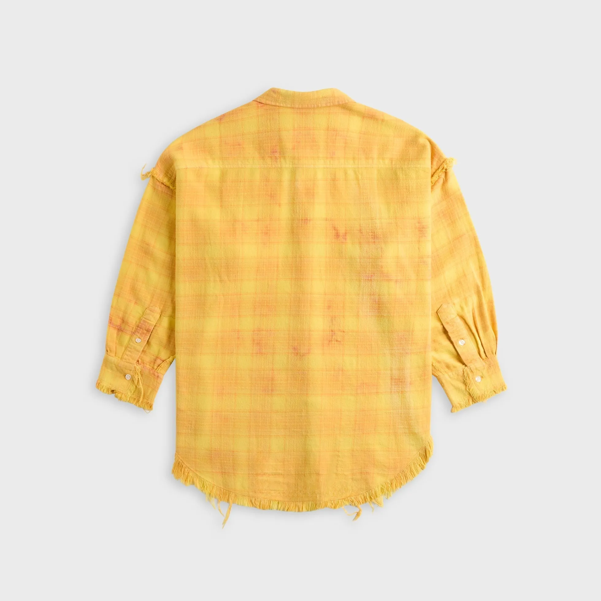 Shredded Seam Drop Neck Shirt