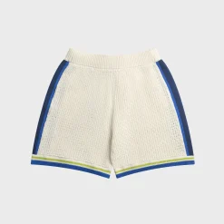 Side-Stripe Crochet Short
