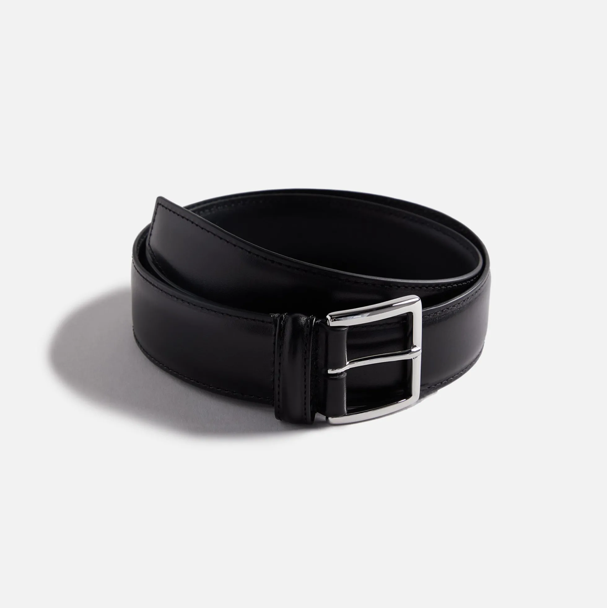 Stitched Trimmed Semi Formal Leather Belt