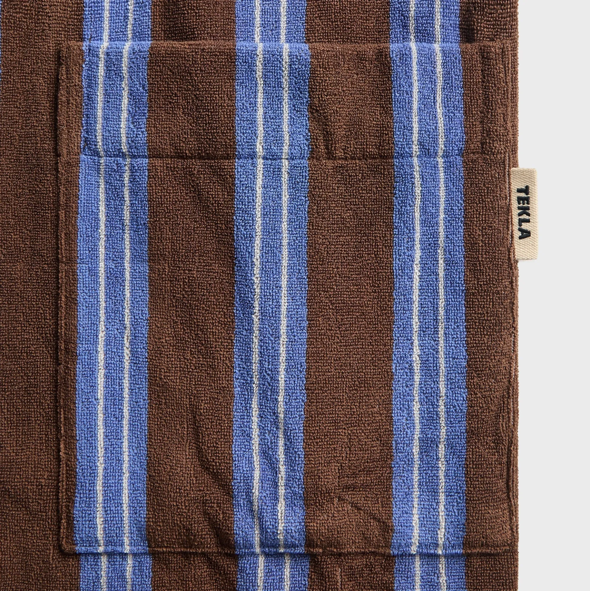 Striped Hooded Cotton Robe