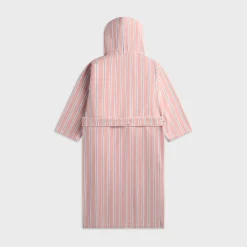 Striped Hooded Cotton Robe