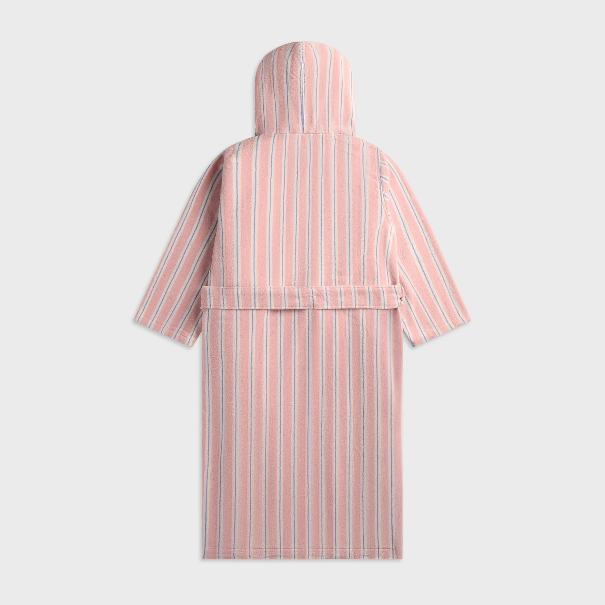 Striped Hooded Cotton Robe