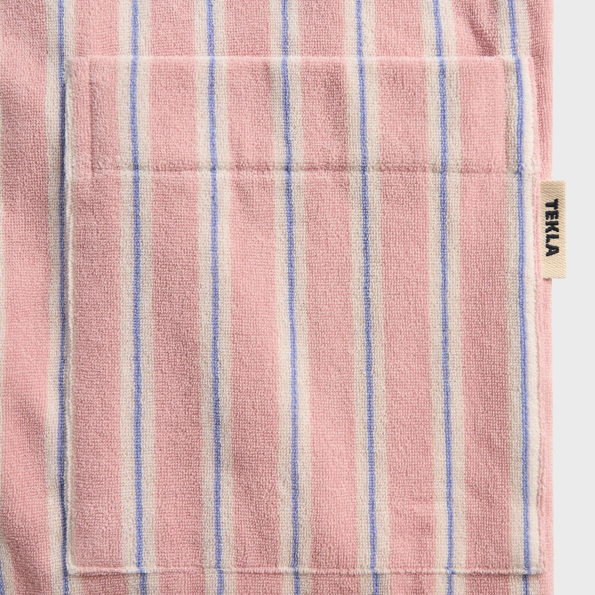 Striped Hooded Cotton Robe
