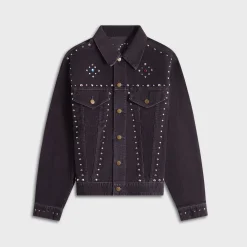 Studded 14W Corduroy Jean Jacket