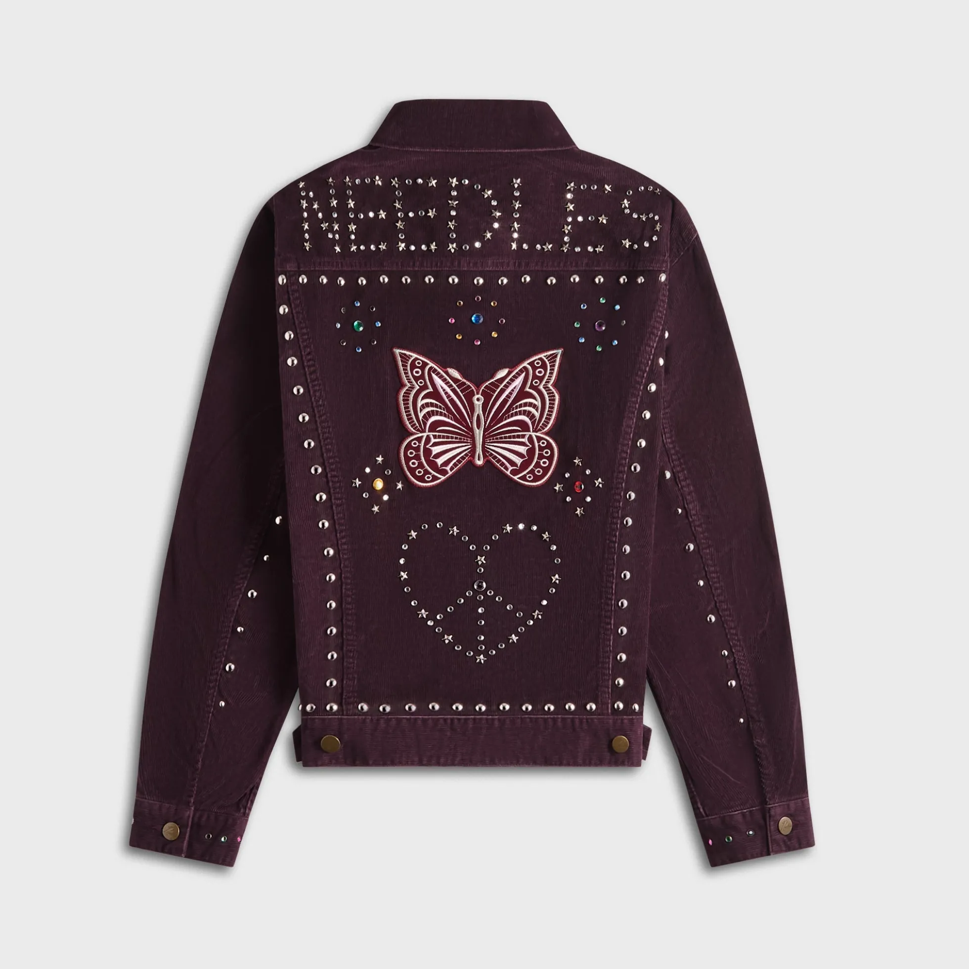 Studded 14W Corduroy Jean Jacket