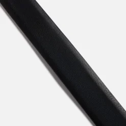 Tanned Leather Belt With Metal Tip And Keeper