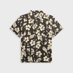 Tencel Floral Print Camp Shirt