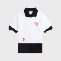 Upcycled Jersey Polo Shirt