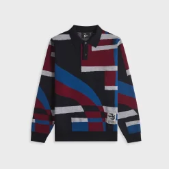 Vertical Forest Knitted Polo