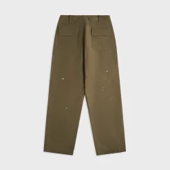 Washed Baggy Satin Bleached Baker Pants