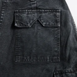 Washed Canvas Parachute Pant
