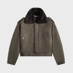 Washed Finx Cotton Gabardine Flight Blouson