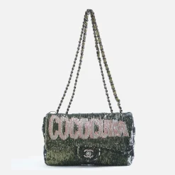 WGACA Chanel Sequin Coco Cuba Flap Bag