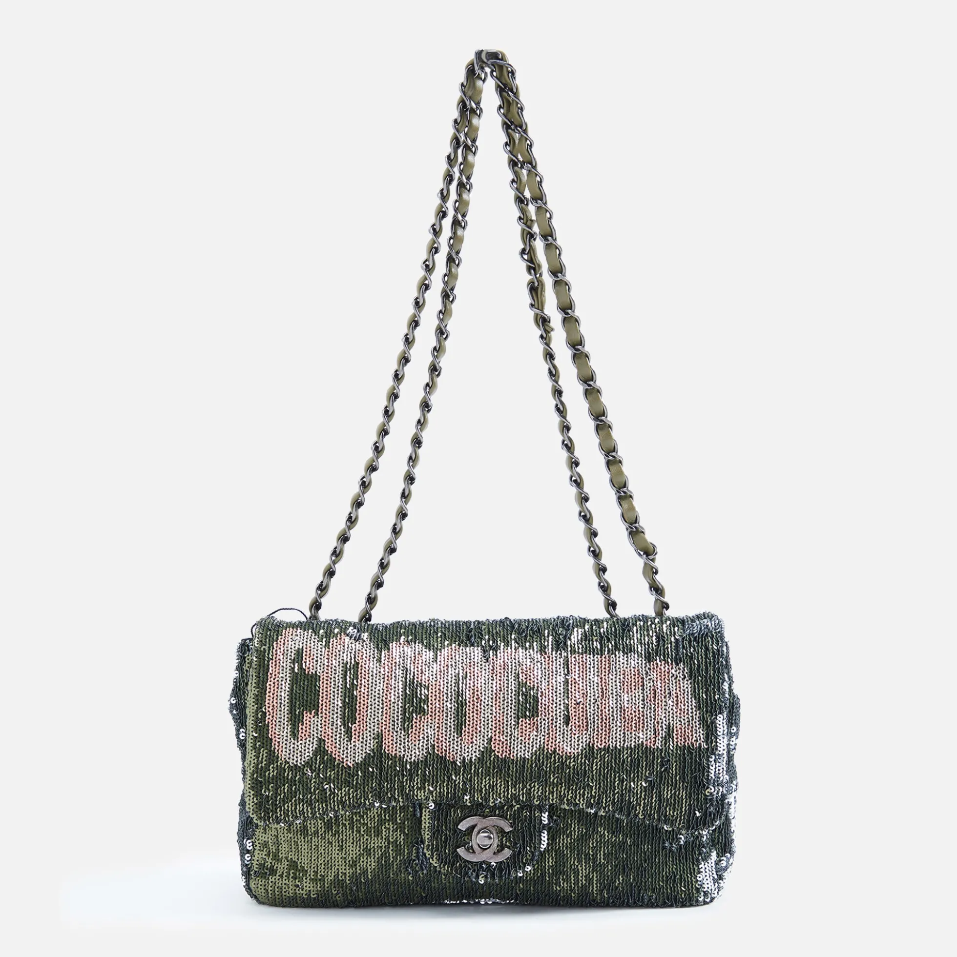 WGACA Chanel Sequin Coco Cuba Flap Bag