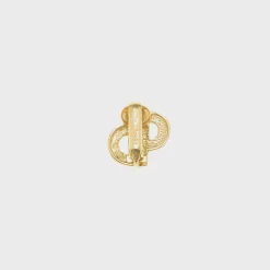 WGACA Dior Gold Crystal CD Earrings