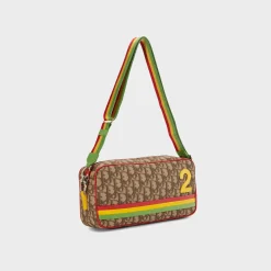 WGACA Dior Oblique Rasta Camera Bag