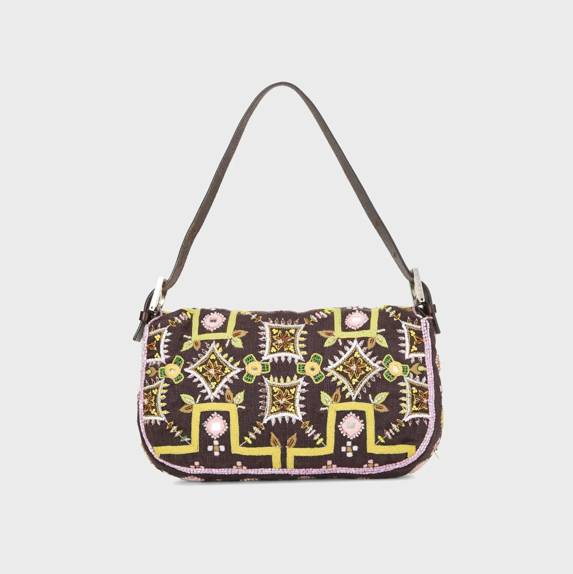 WGACA Fendi Fringe Baguette Handbag
