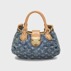 WGACA Louis Vuitton Monogram Denim Pleaty Bag