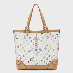 WGACA White Monogram Multicolore Sharleen MM Bag
