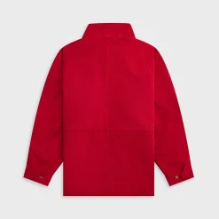 Wool Max Canvas High Neck Zip Blouson