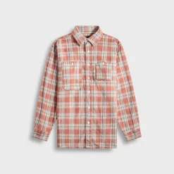 Work Plaid Jacquard Shirt