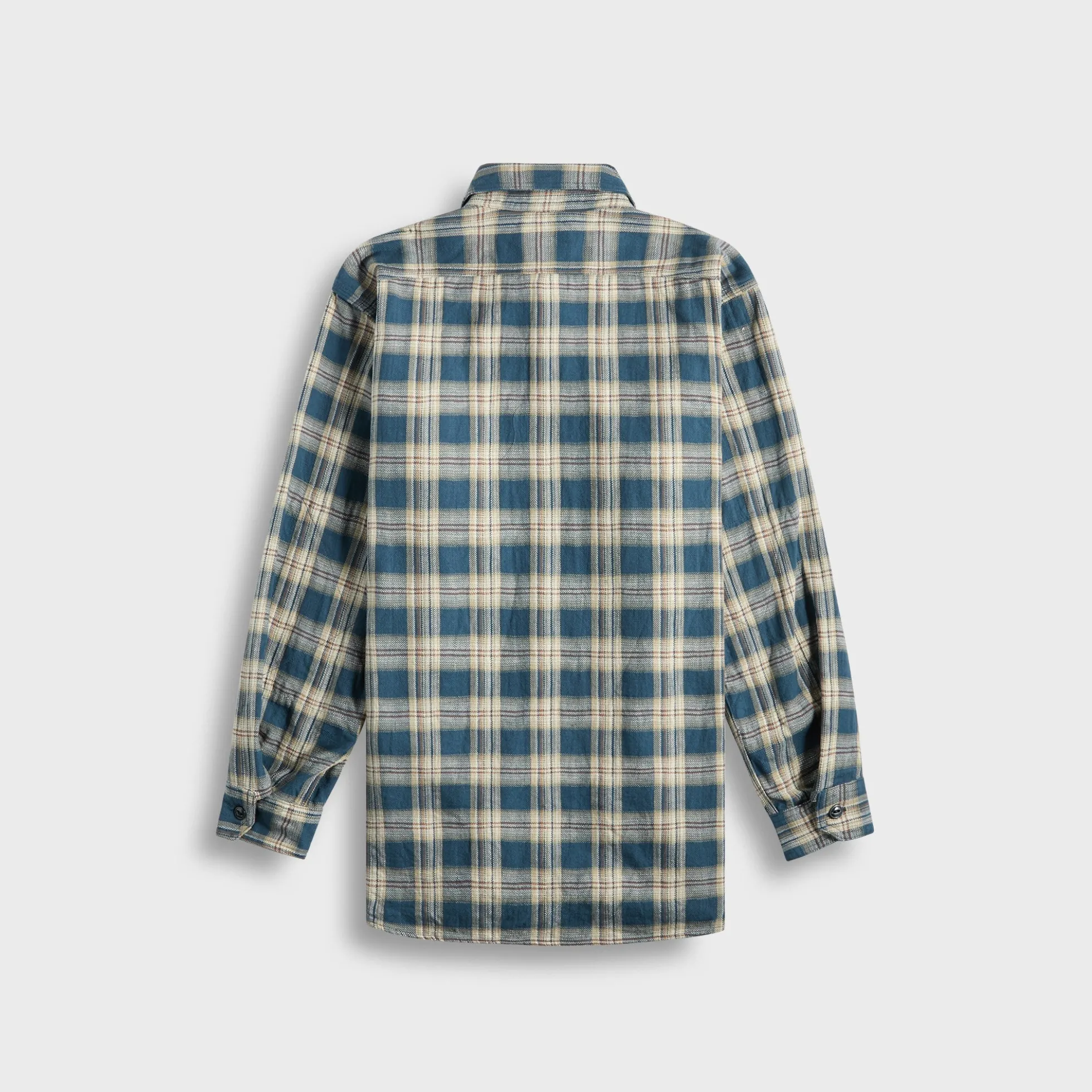 Work Plaid Jacquard Shirt