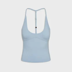 x Jennie Chantal Halter Cotton Jersey Top