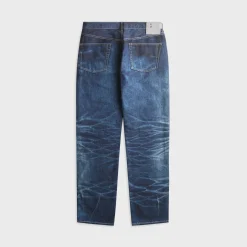 x New Manual Printed Denim Pant
