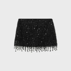 Yasmin Hand Beaded Mini Skirt
