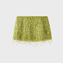Yasmin Hand Beaded Mini Skirt